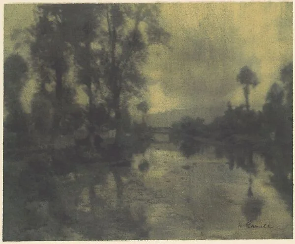 Water and Trees of the Viga Canal near Mexico City — Henry Ravell