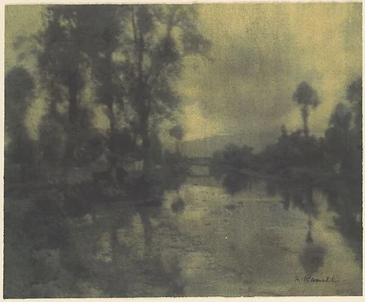 Water and Trees of the Viga Canal near Mexico City