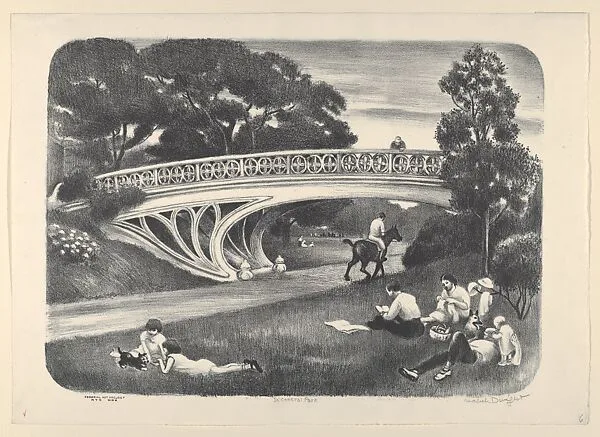 In Central Park — Mabel Dwight|WPA