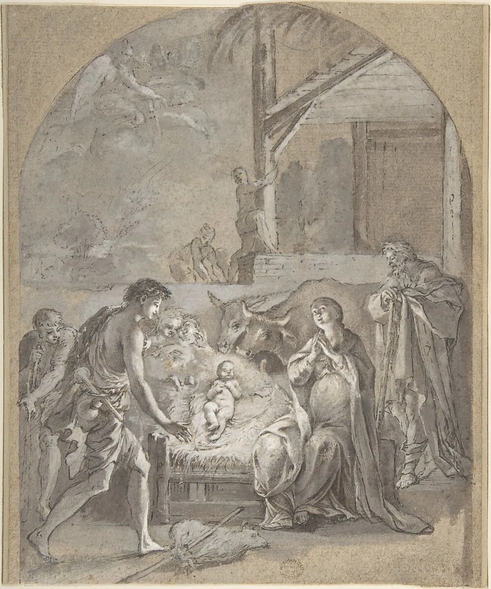 Adoration of the Shepherds — Anonymous, Italian, Bolognese 18th century artist