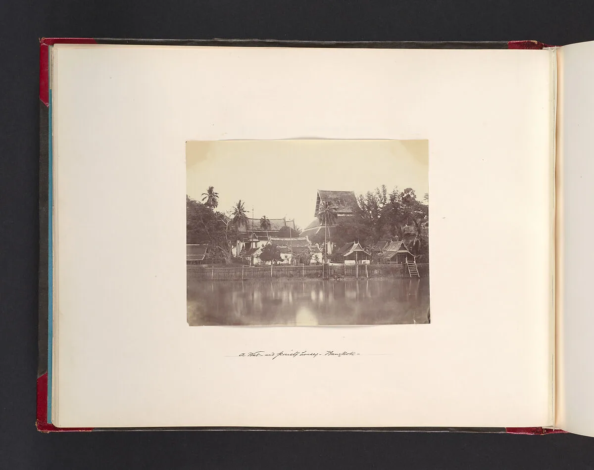 A Wat and Priests Houses, Bangkok — John Thomson
