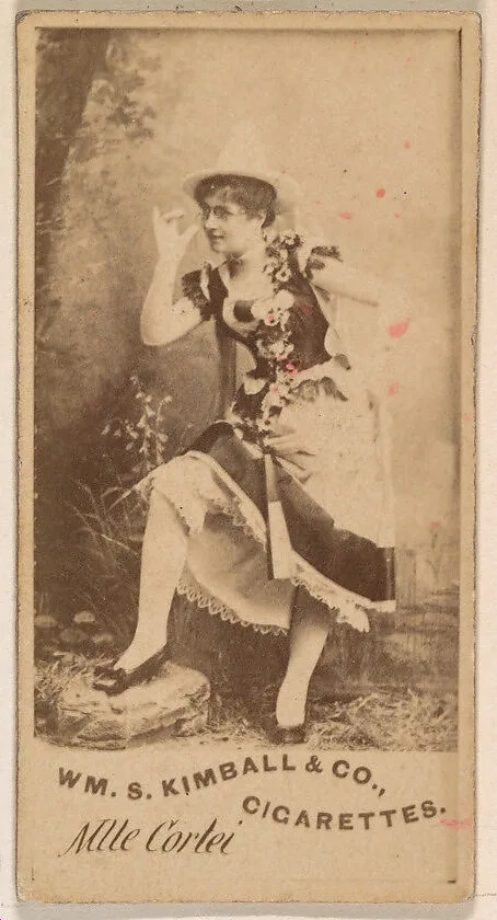 Mlle Cortei, from the Actresses series (N203) issued by Wm. S. Kimball & Co. — William S. Kimball & Company