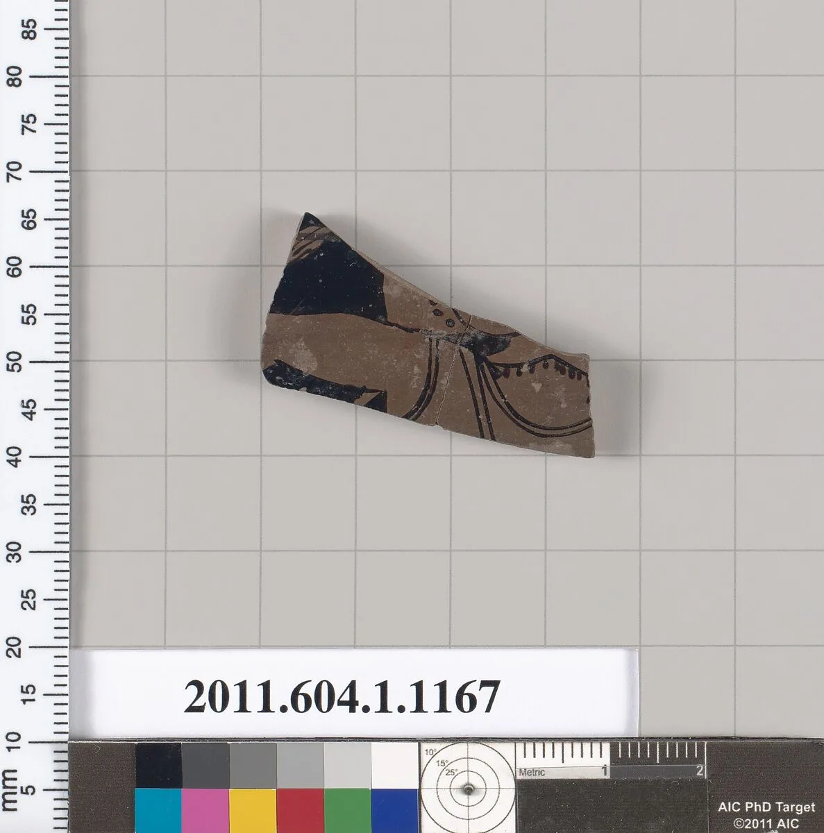 Terracotta fragment of a kylix (drinking cup) — Unknown
