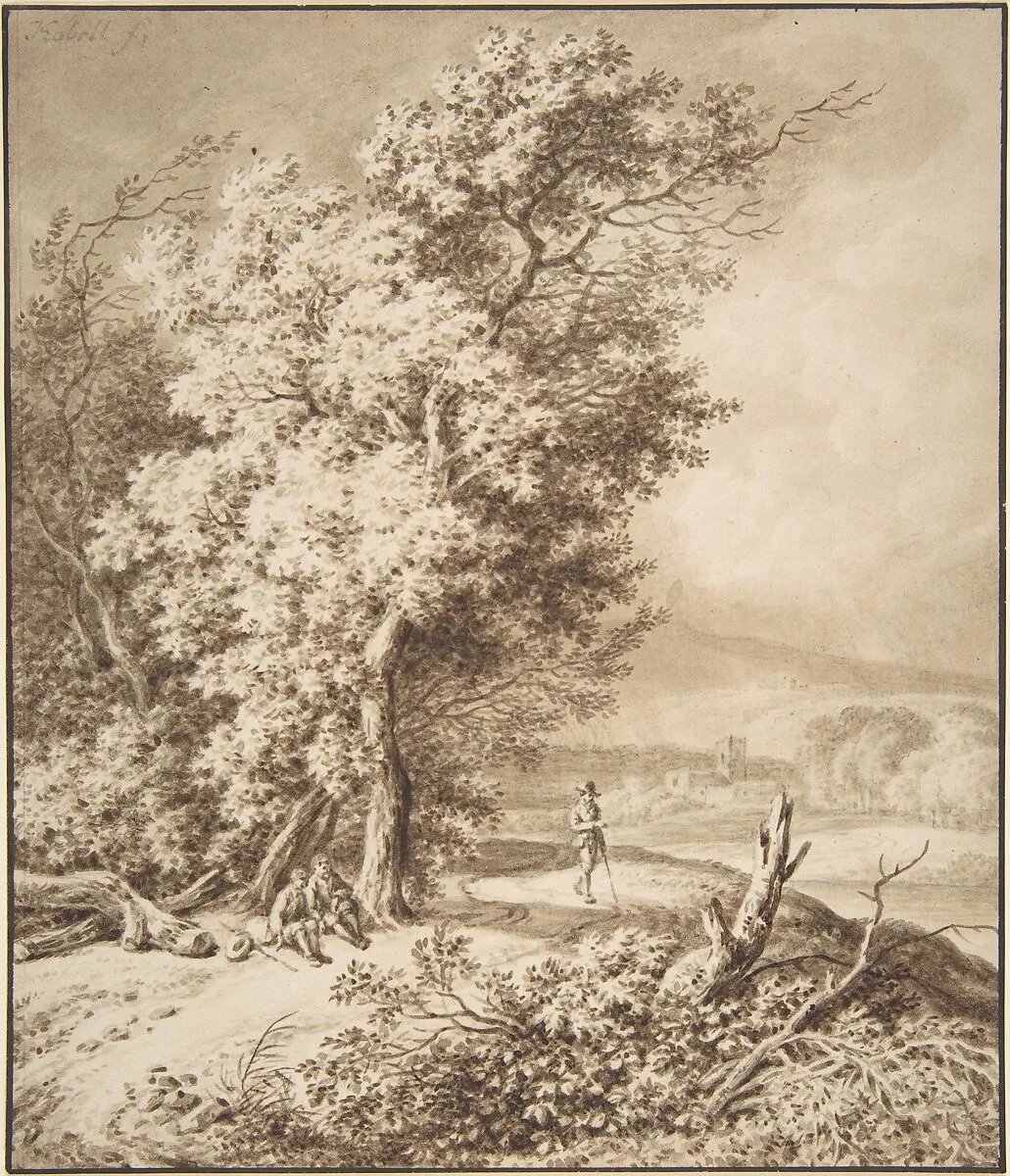 Landscape with Wayfarers — Ferdinand Kobell