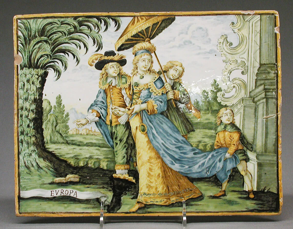 Europe (part of a set) — Castelli|Charles Le Brun|Frederick de Wit