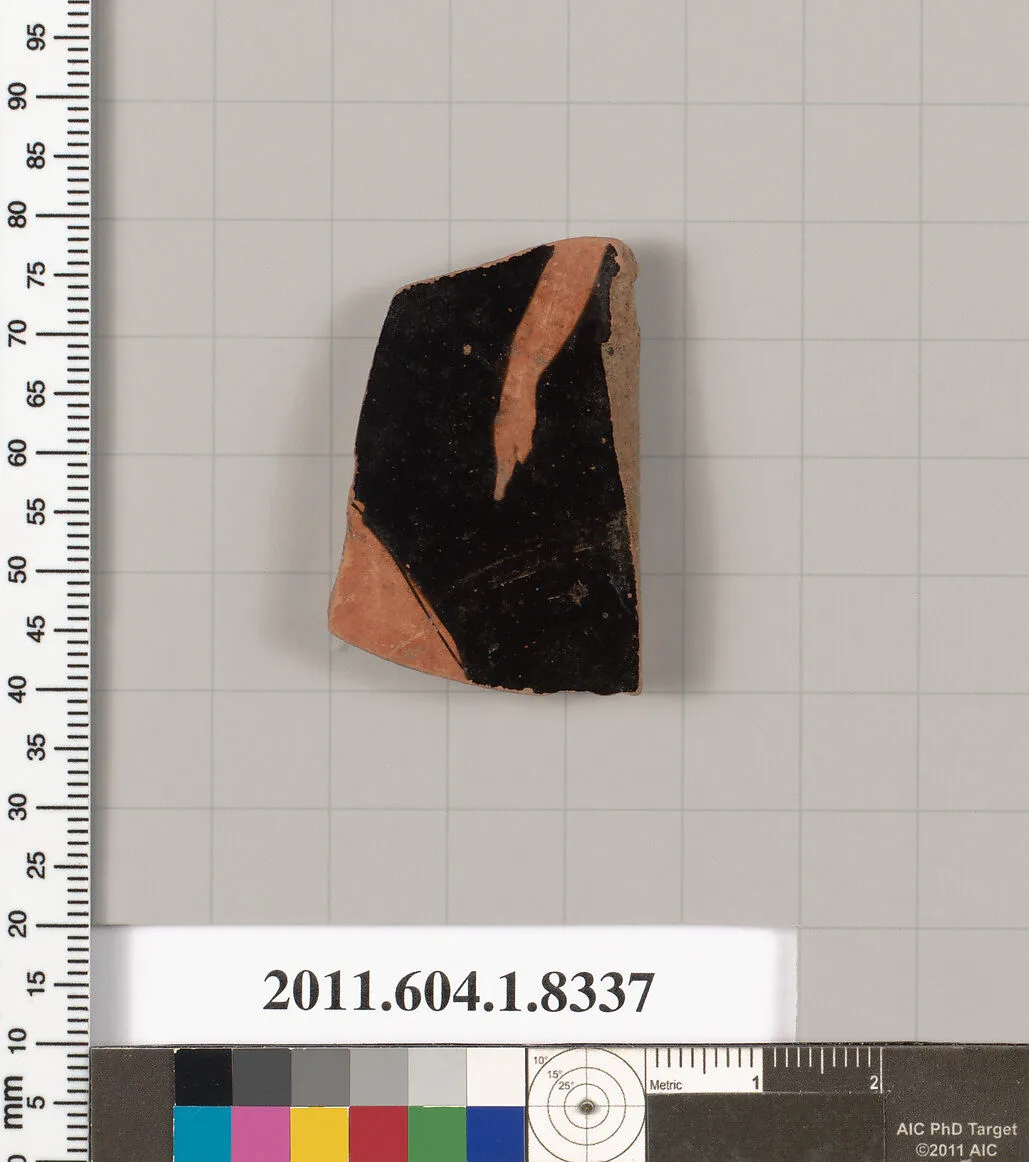 Terracotta fragment of a kylix (drinking cup) — Unknown