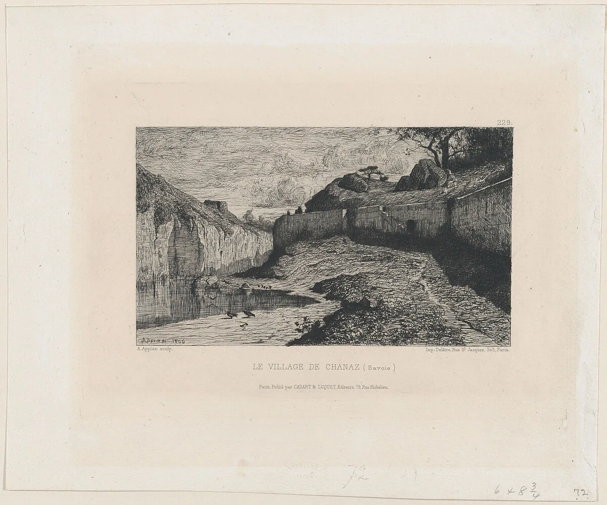 The Village of Chanaz (Savoie) — Alfred Cadart|Adolphe Appian