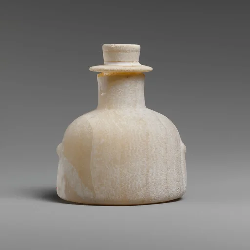 Alabaster flask with stopper