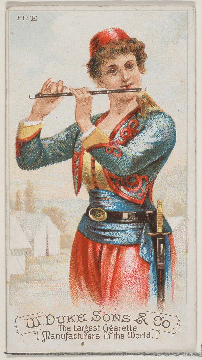 Fife, from the Musical Instruments series (N82) for Duke brand cigarettes — W. Duke, Sons & Co.|Schumacher & Ettlinger