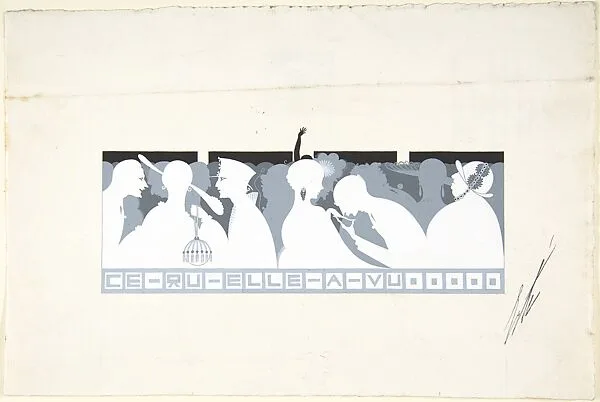 "Ce qu'elle a vu," Illustration for "Harper's Bazar" — Erté (Romain de Tirtoff)