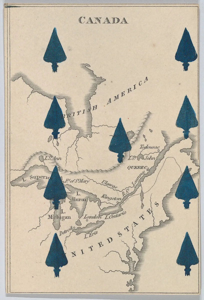 Canada, from "Court Game of Geography" — William and Henry Rock