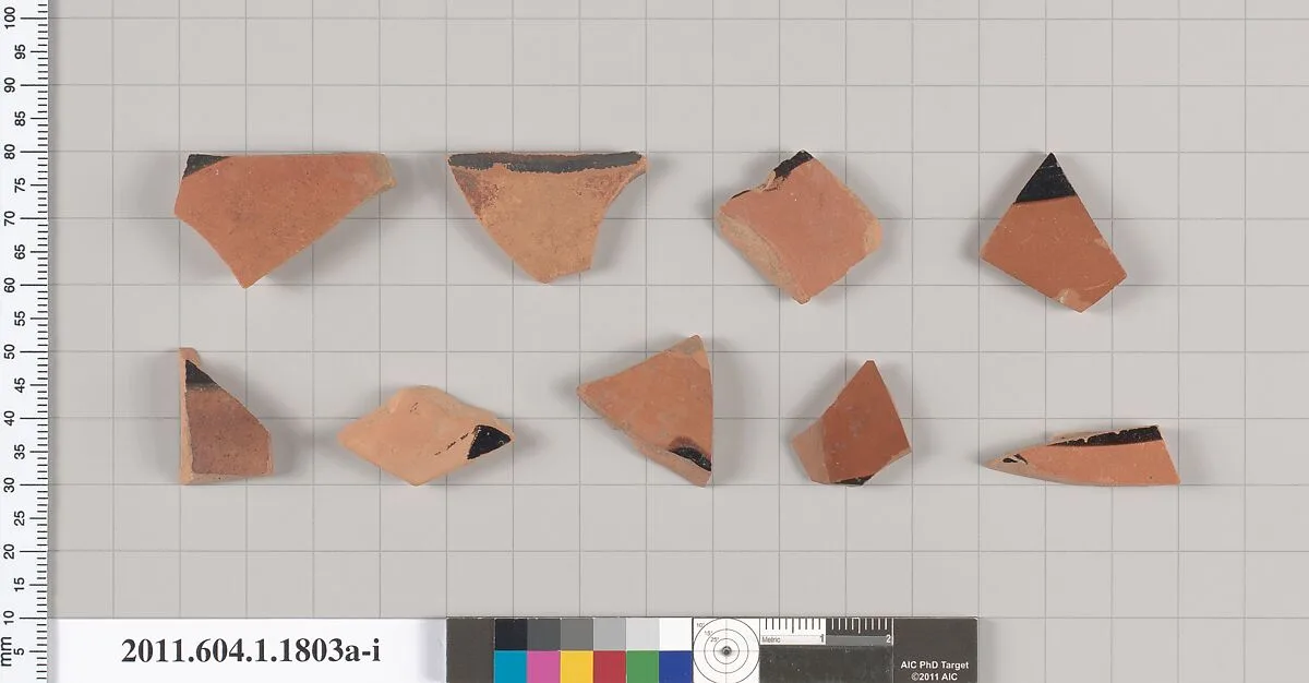 Terracotta rim fragments of kylikes(drinking cups) — Unknown