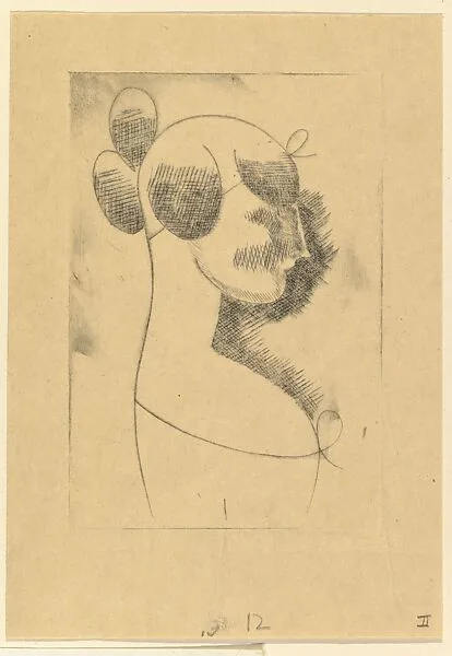 Female Head (Profile Bust of a Girl) — Elie Nadelman