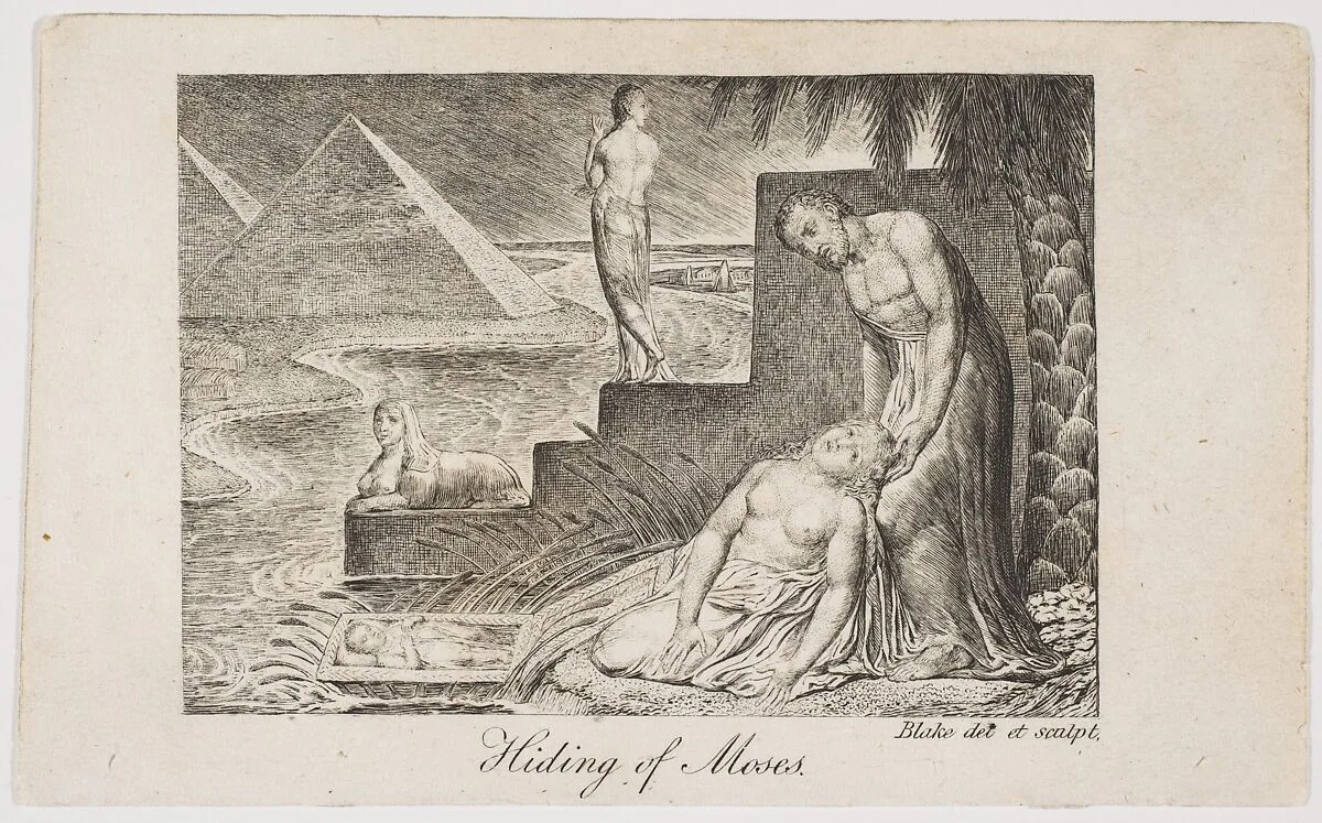 Hiding of Moses, from "Remember Me!, or a Pocket Companion" — William Blake|I. Poole