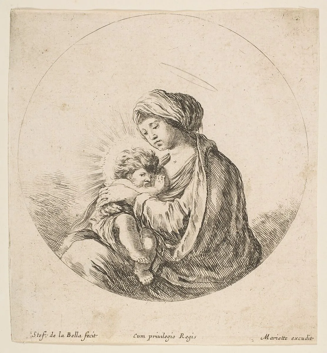 Virgin and Christ Child — Stefano della Bella|Pierre Mariette