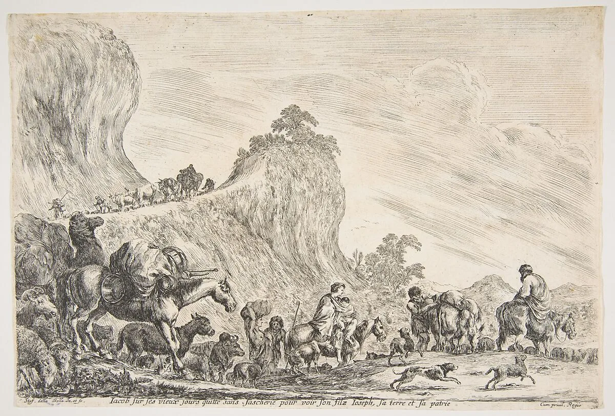 The Journey of Jacob in Egypt — Stefano della Bella