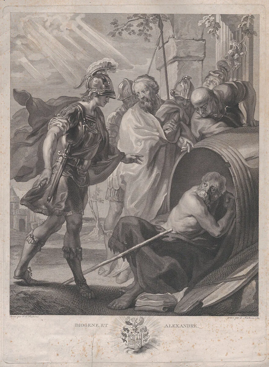 The meeting of Diogenes of Sinope and Alexander the Great — Peter Paul Rubens|Quirin Mark
