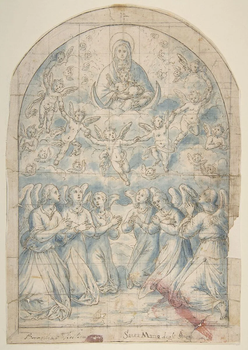 Madonna and Child in Glory Adored by Angels — Bernardino Rodriguez ("Bernardino Siciliano")