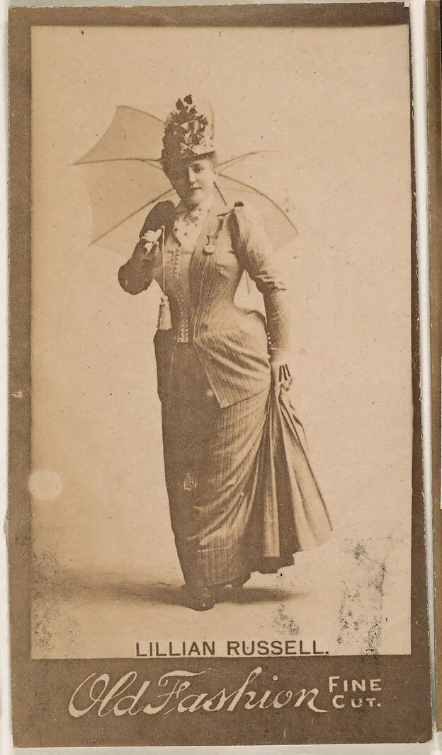 Lillian Russell, from the Actresses series (N664) promoting Old Fashion Fine Cut Tobacco — Unknown