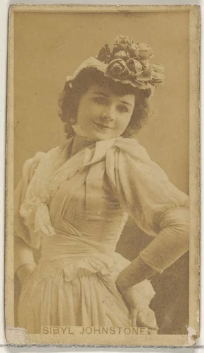 Sibyl Johnstone, from the Actors and Actresses series (N45, Type 8) for Virginia Brights Cigarettes