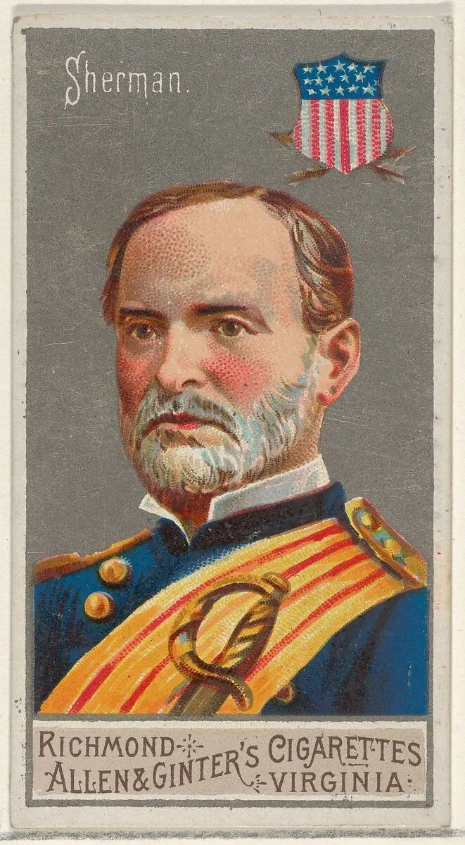William Tecumseh Sherman, from the Great Generals series (N15) for Allen & Ginter Cigarettes Brands — Allen & Ginter|George S. Harris & Sons