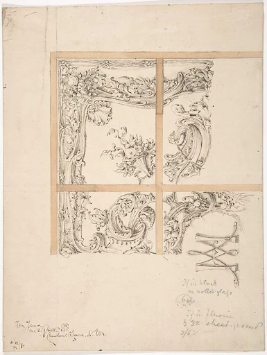 Design for Ornamental Glass, for 2 Prate Street, Camden Town, London