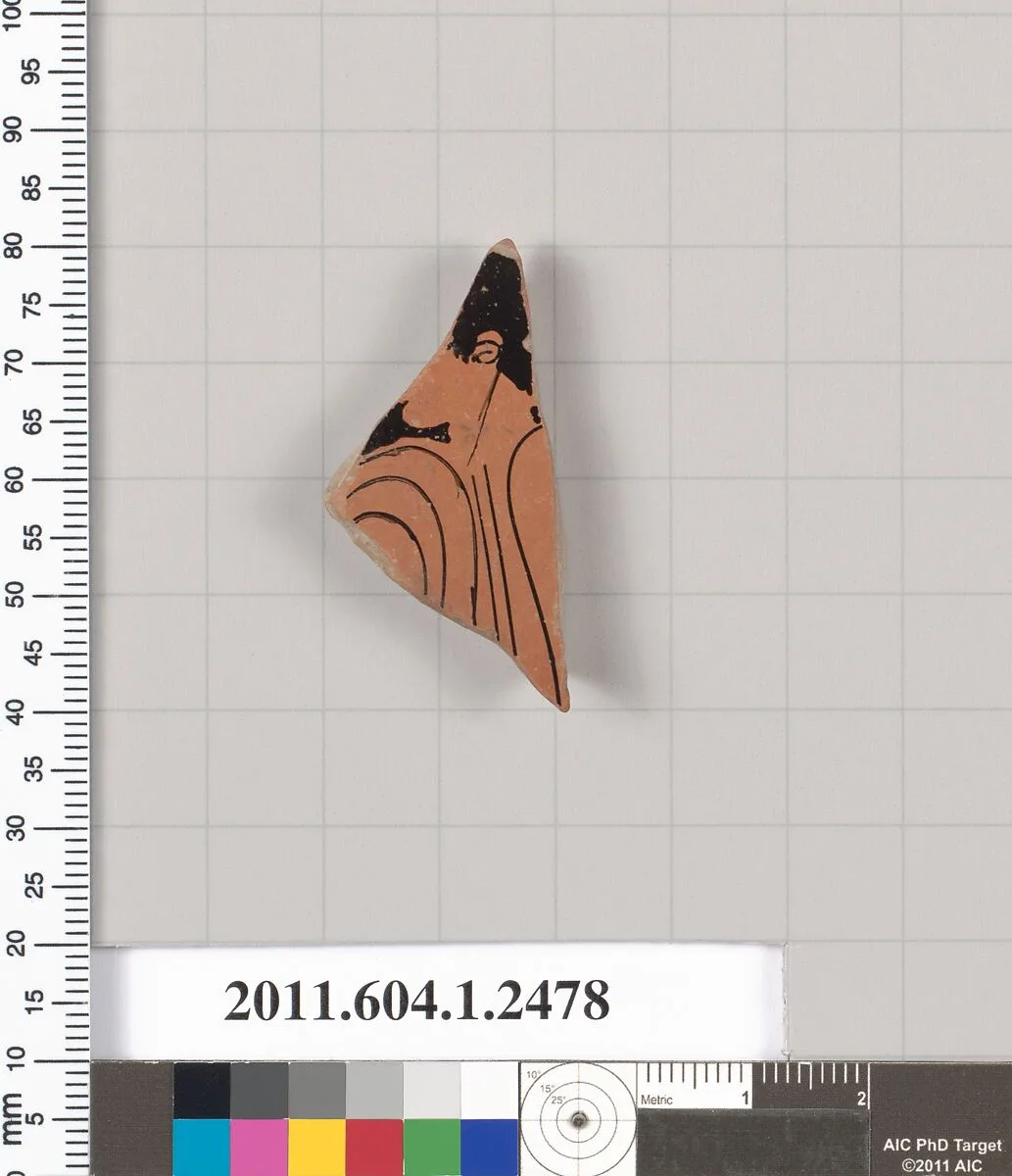 Terracotta fragment of a kylix (drinking cup) — Unknown