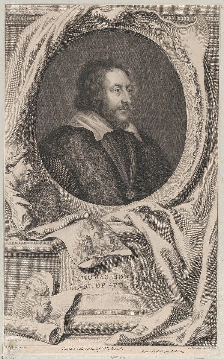 Portrait of Thomas Howard, Earl of Arundel and Surrey — James, John and Paul Knapton|Jacob Houbraken|Peter Paul Rubens|Thomas Howard, 14th Earl of Arundel