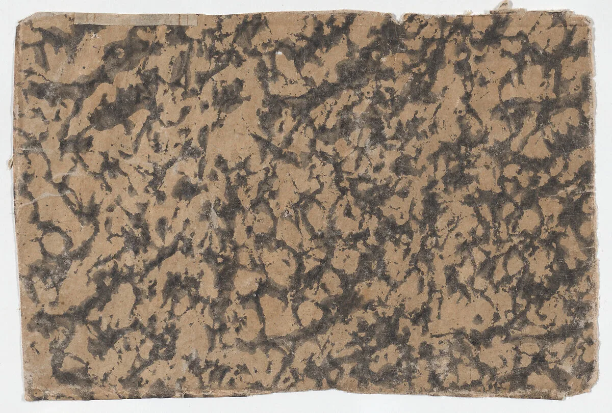 Sheet with overall splotchy pattern — Anonymous