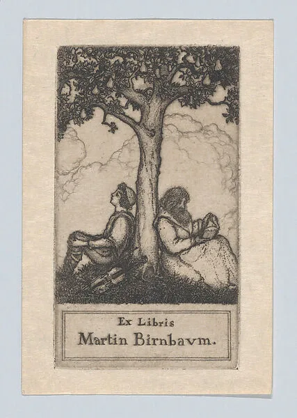 Ex Libris Martin Birnbaum — Ernest Haskell