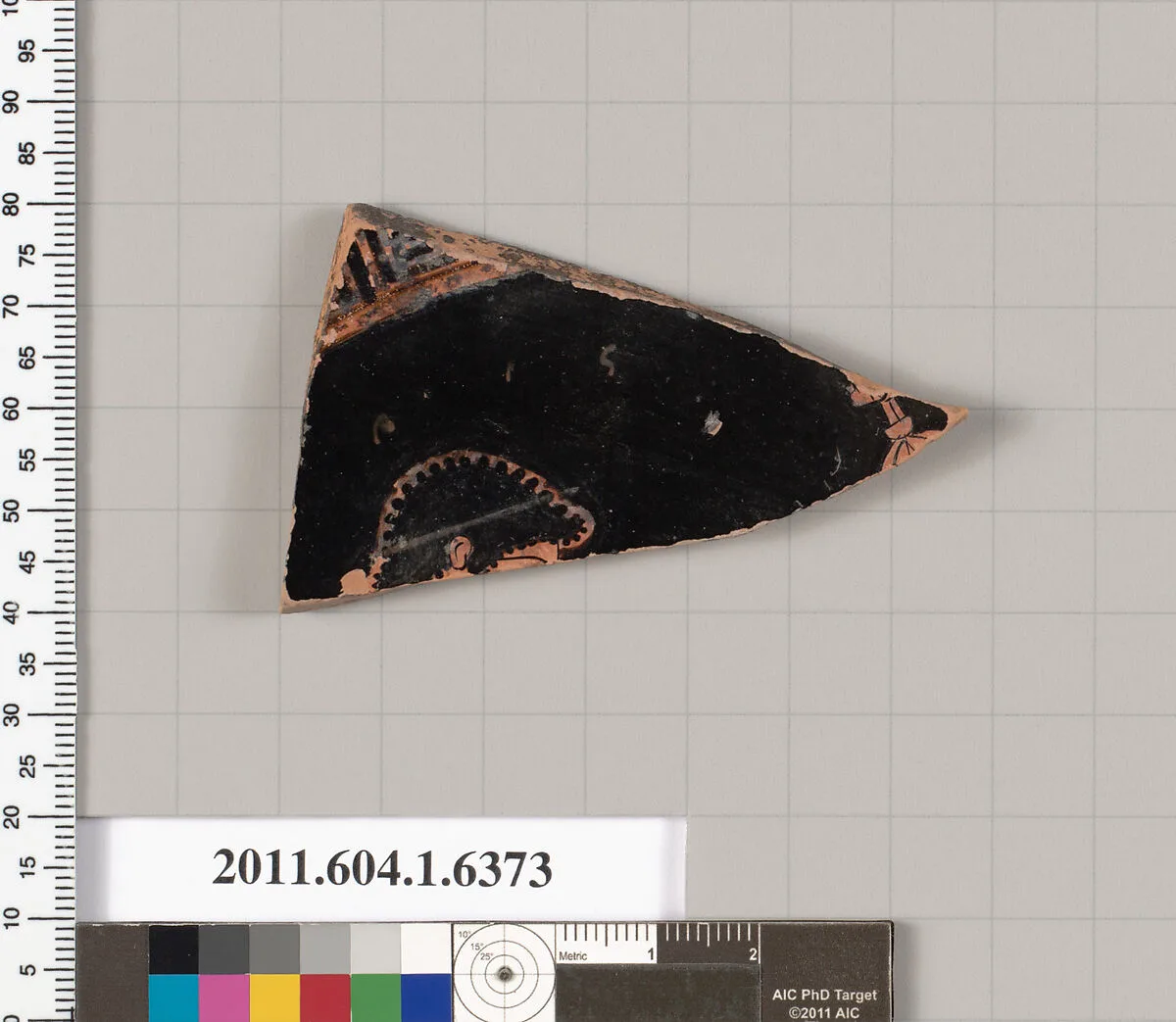 Terracotta fragment of a kylix (drinking cup) — Unknown
