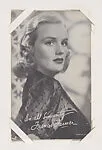 Frances Farmer from Movie Stars Exhibit Cards series (W401) — Unknown