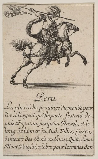 Peru, from the playing cards "Jeu de la Géographie"