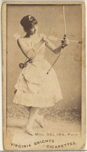Mlle. Del Ira, Paris, from the Actors and Actresses series (N45, Type 1) for Virginia Brights Cigarettes