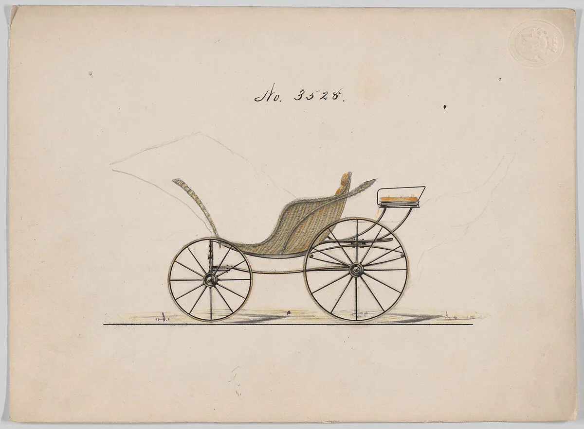 Design for Pony Phaeton, no. 3525 — Brewster & Co.