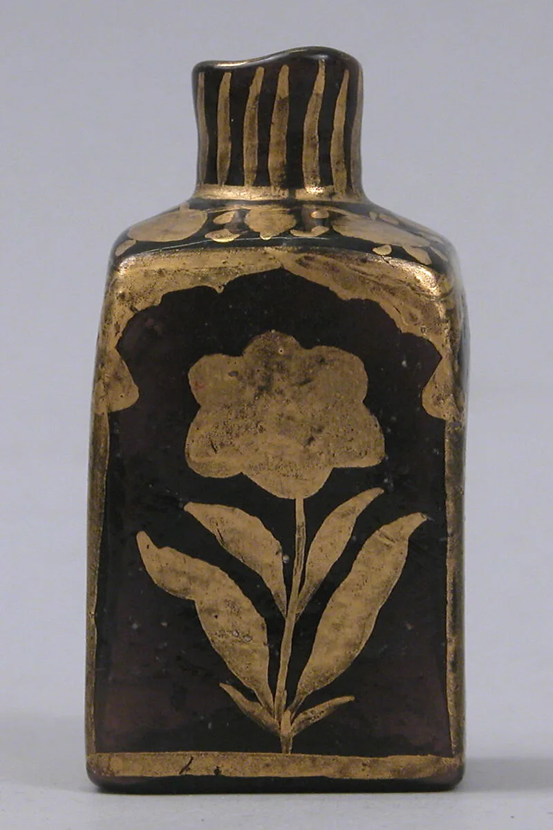 Bottle with Gilded Flowers — Unknown
