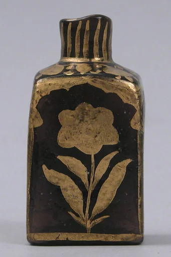 Bottle with Gilded Flowers