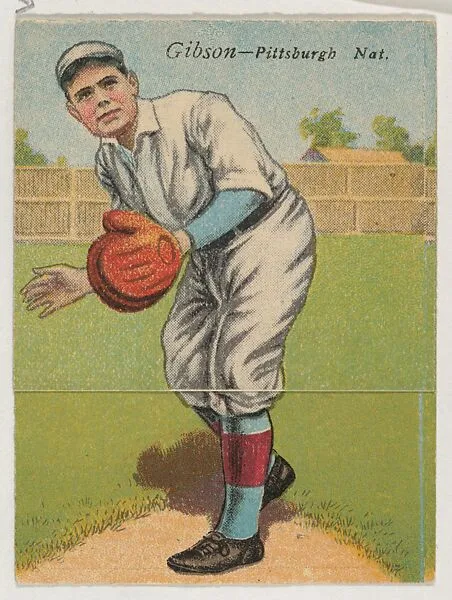 Gibson, Pittsburgh, National League, from the Mecca Double Folder series (T201) — Mecca Cigarettes