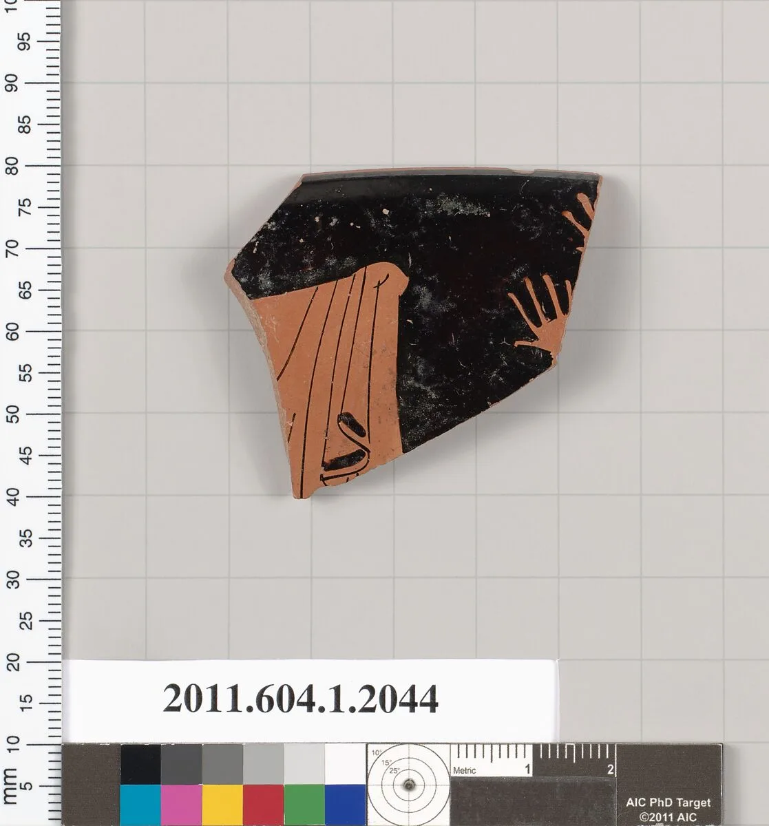 Terracotta rim fragment of a kylix (drinking cup) — Unknown
