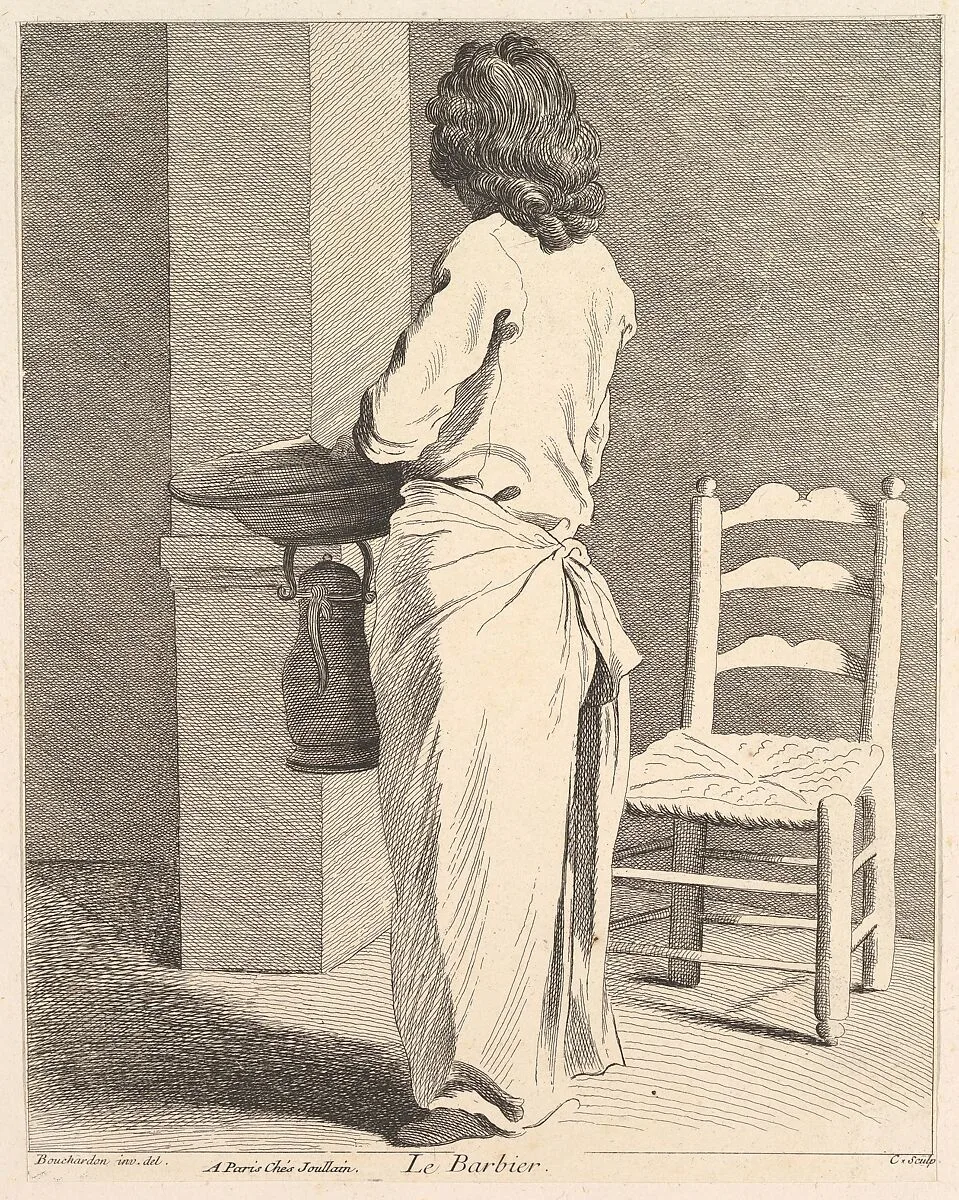 The Barber — Anne Claude Philippe de Tubières, comte de Caylus|Edme Bouchardon