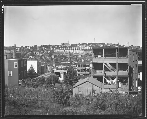 [View of Houses on Hillside from Garden Street, Yonkers, New York]