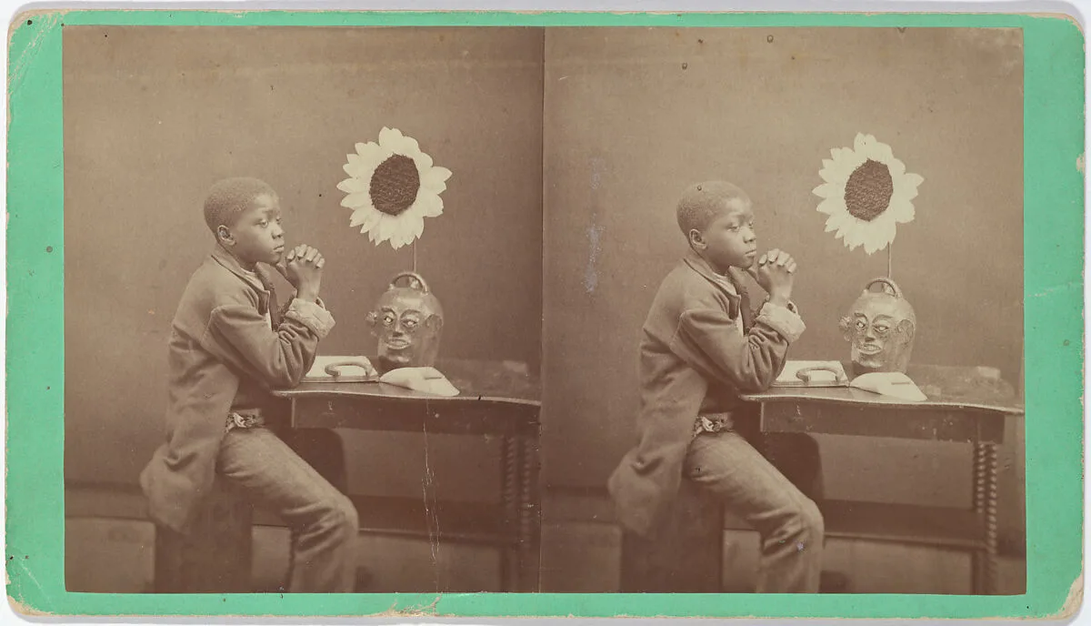 "An Aesthetic Darkey" from the "Aiken and Vicinity" series — James A. Palmer