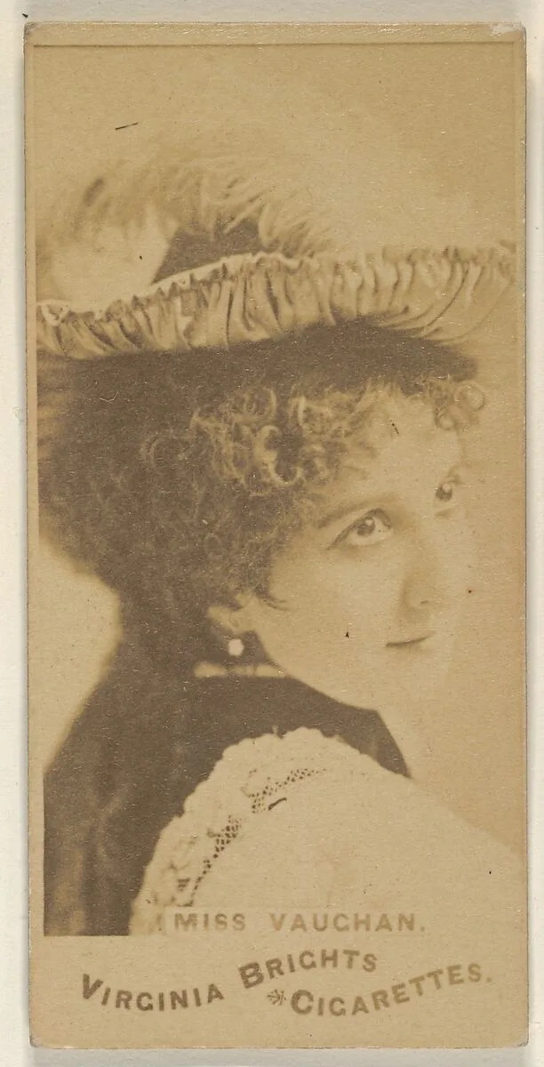 Miss Vaughan, from the Actors and Actresses series (N45, Type 1) for Virginia Brights Cigarettes — Allen & Ginter