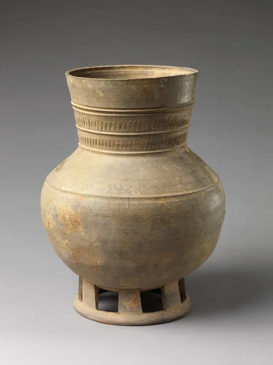 긴목 항아리 삼국 신라|長頸壺 三國 新羅|Footed jar