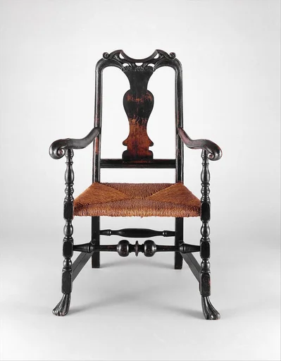 Splat-back armchair