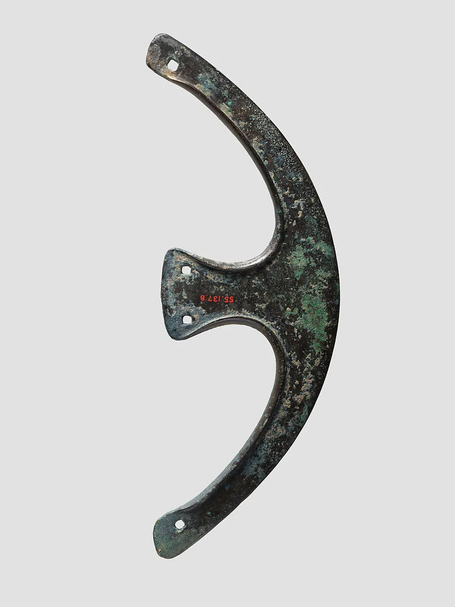 Crescent-shaped axe head — Unknown