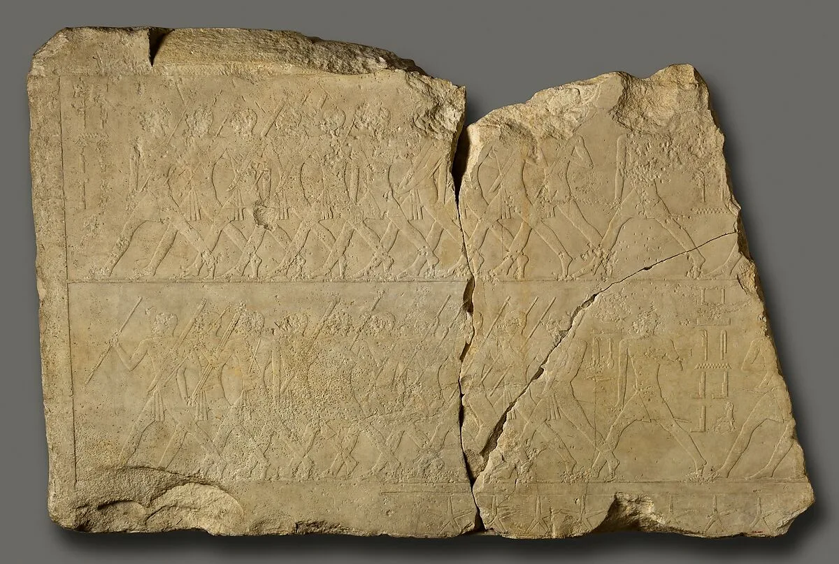 Relief with running troops — Unknown