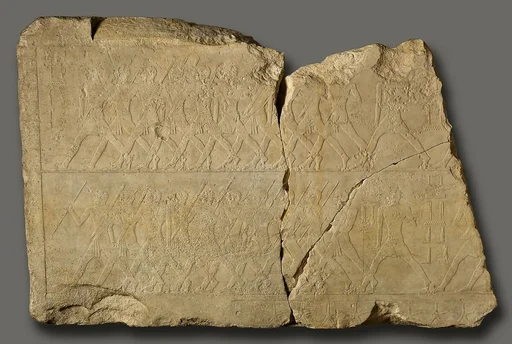 Relief with running troops