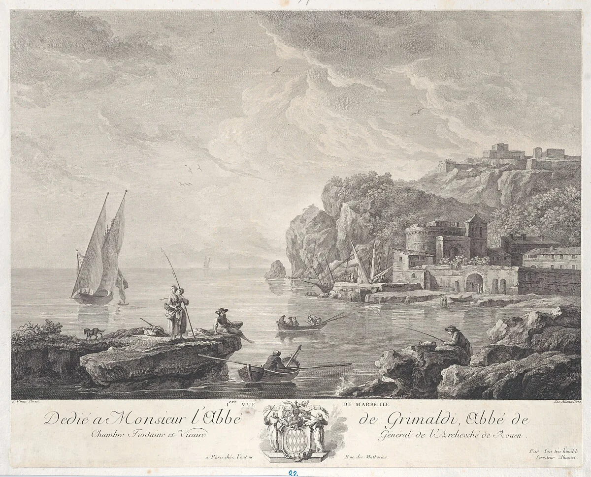 First View of Marseille — Joseph Vernet|Jacques Aliamet