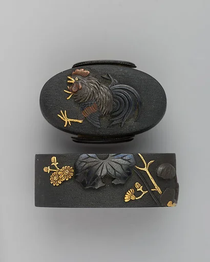 Sword-Hilt Collar and Pommel (Fuchigashira)
